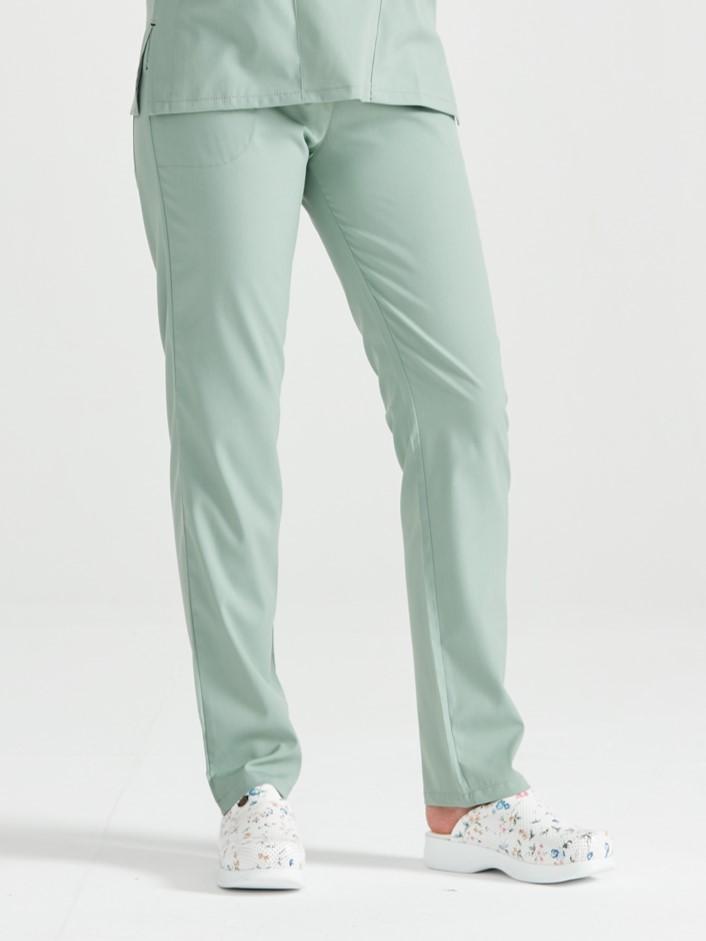 Costum Medical Verde Ou de Rata, Pentru Femei - Light Duck Egg Cream- Model Classic