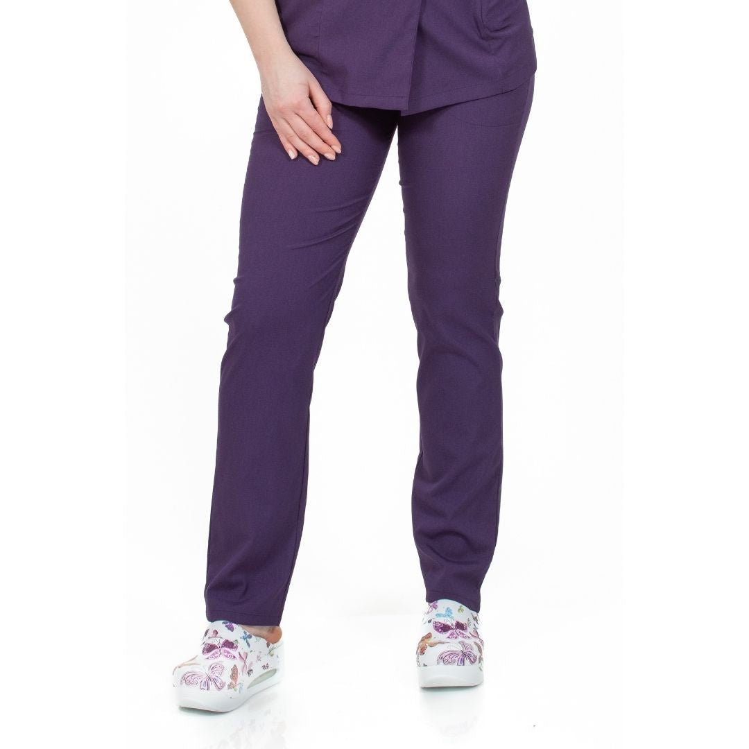 Elastane Medical Pants, Unisex, Purple Color, Classic Flex Model