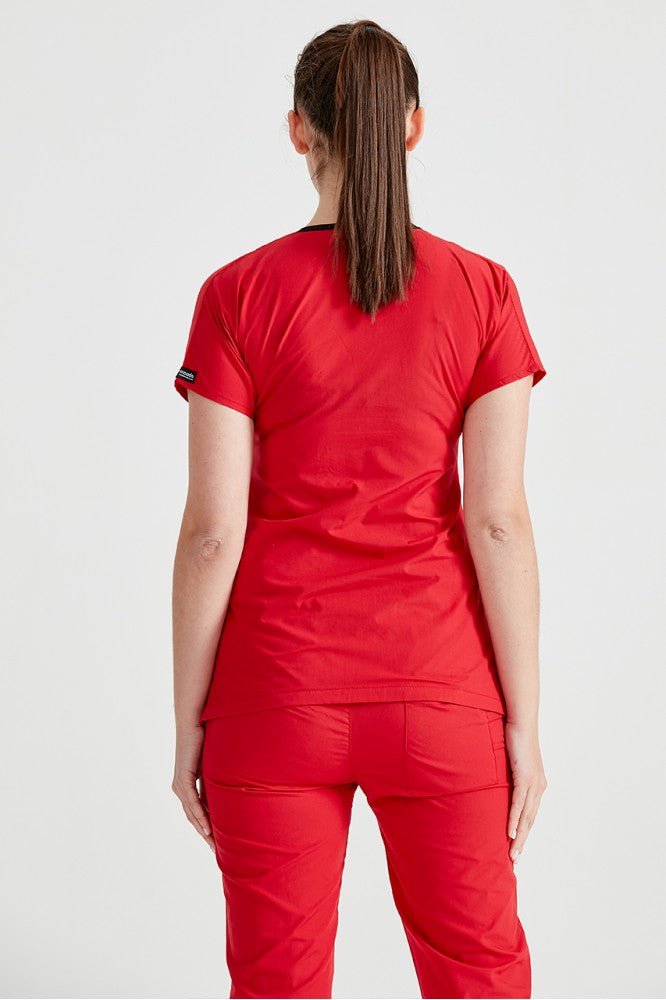 Red Medical Suit, For Women - Classic Model