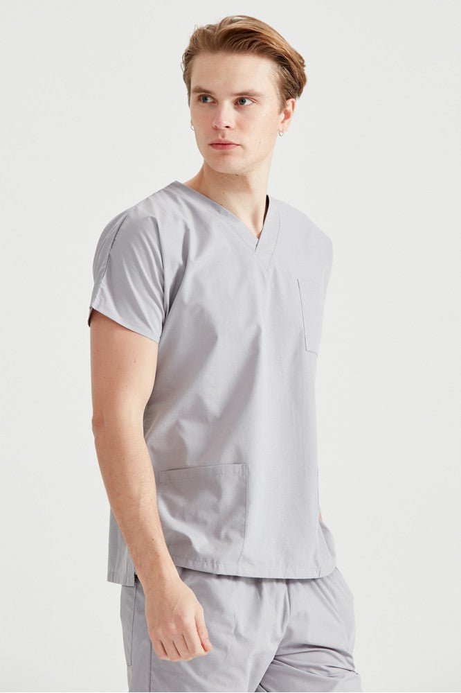 Light Gray Medical Suit, For Men - Classic Model