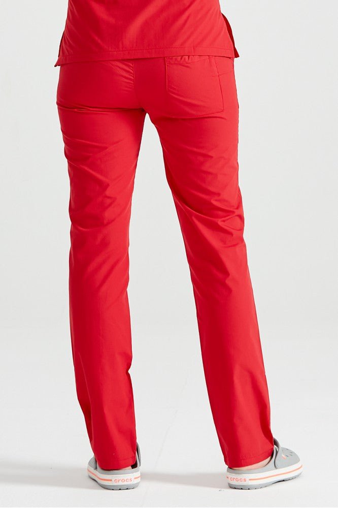 Pantaloni medicali rosii, unisex - Red