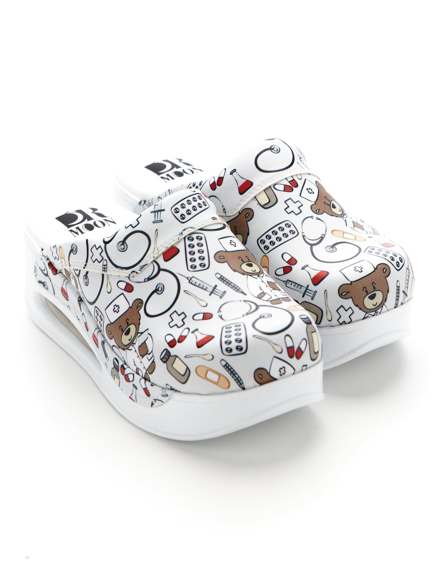 Saboti medicali ortopedici gri deschis, femei - Model Airmax Teddy Light Grey