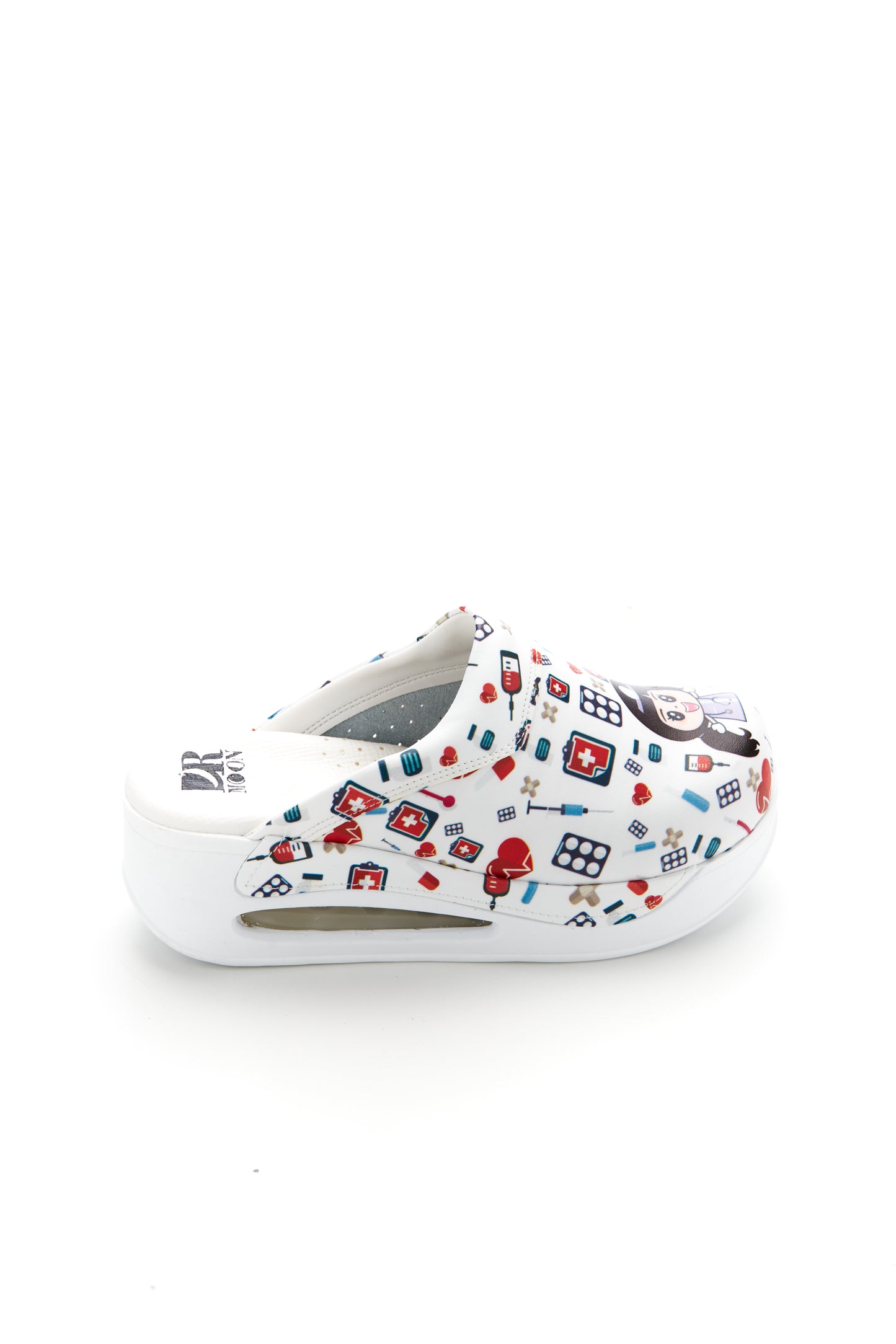 Saboti Medicali Ortopedici, Albi cu Imprimeu, Femei - Model Airmax Asistenta