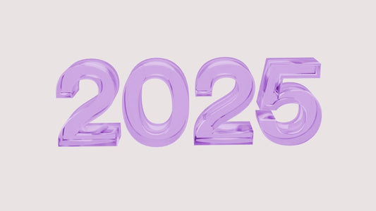 The numbers 2055 are purple in color