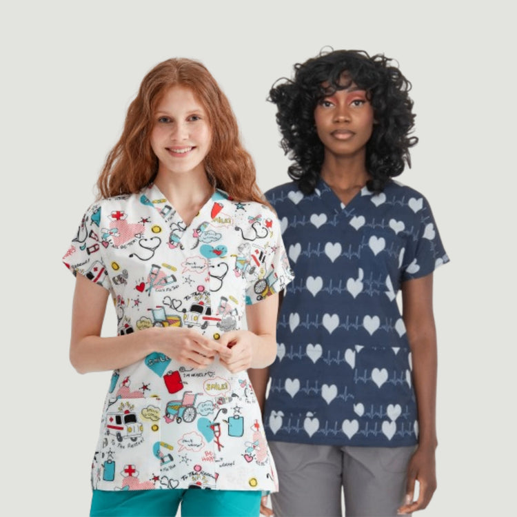 Patterned blouses for women
