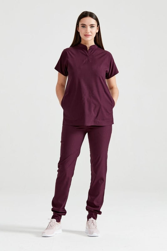 Grena Medical Suit, Unisex - Sour Cherry - Model Activity