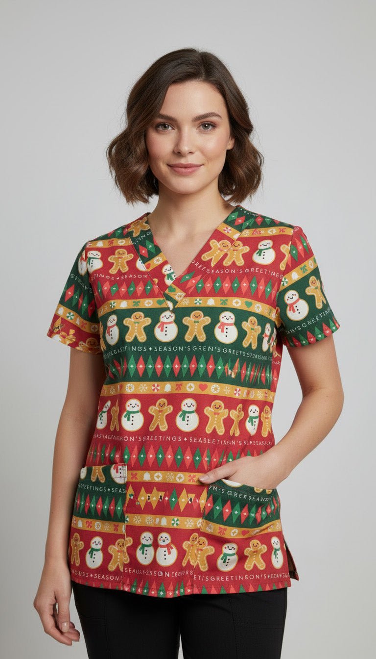 Uniforma medicala dama editie limitata – spirit de Craciun