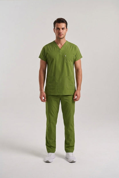 Costum Medical Elastan Verde Fistic - Pistaccio - Barbati - Model Classic Flex