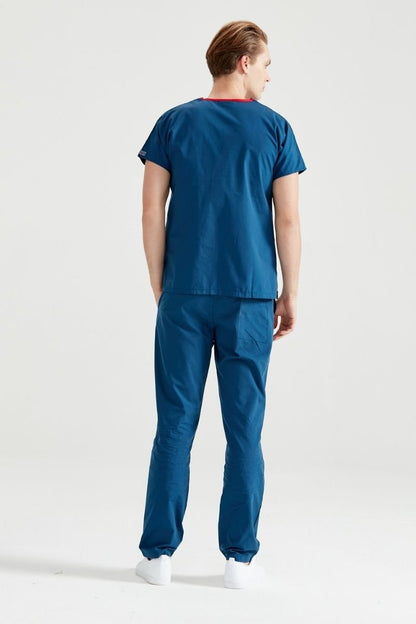 Indigo Blue Medical Suit, Men - Classic Model