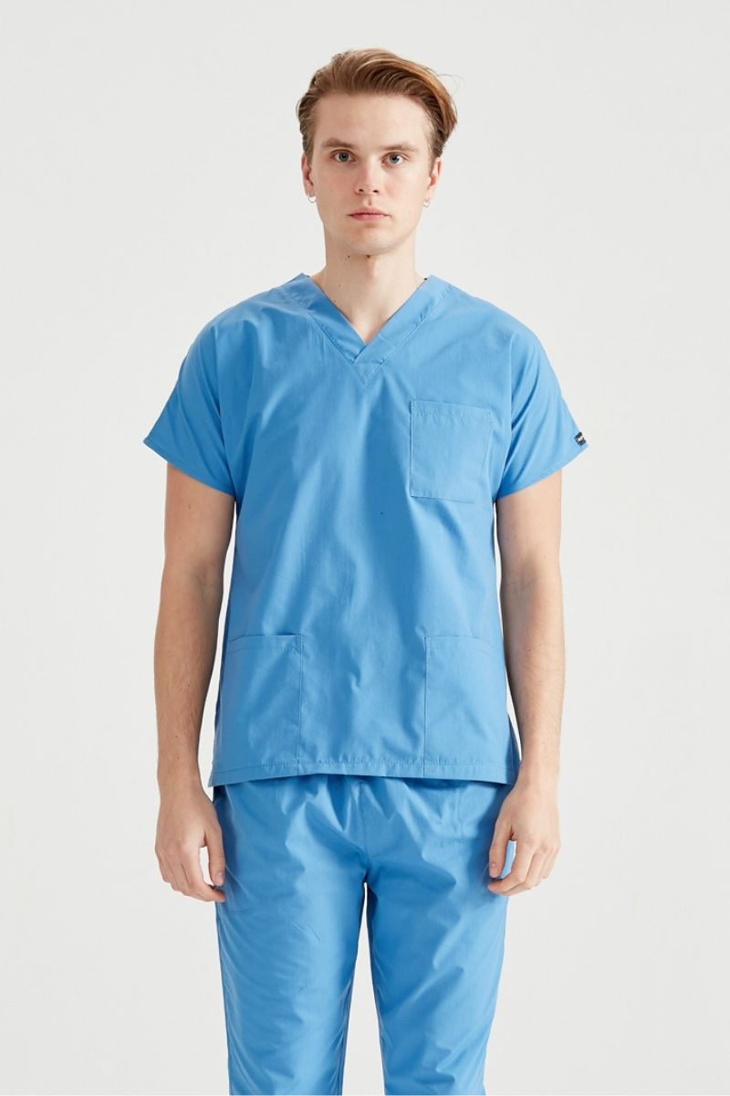 Costum Medical Albastru Parliament, Barbati - Parliament Blue - Model Classic