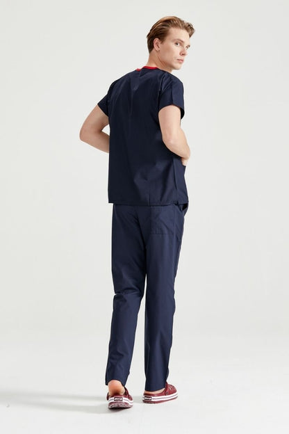 Navy Blue Medical Suit, Men - Classic Model