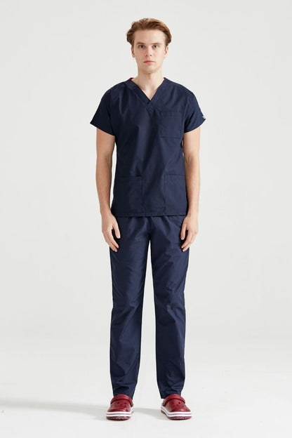 Navy Blue Medical Suit, Men - Classic Model