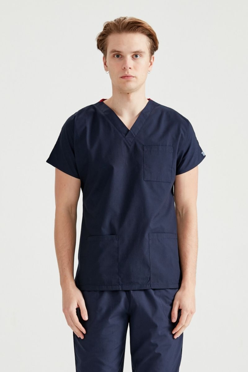 Navy Blue Medical Suit, Men - Classic Model