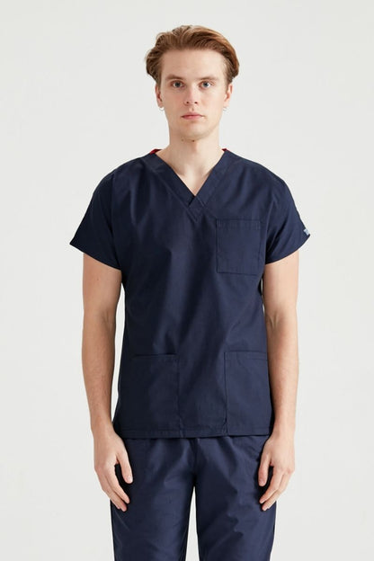 Navy Blue Medical Suit, Men - Classic Model