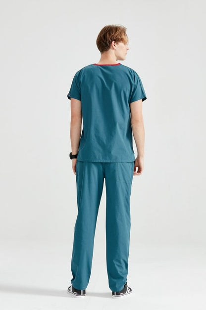 Petrol Green Elastane Medical Suit, For Men - Classic Flex Model