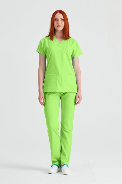 Phosphor Elastane Medical Suit, Unisex - Lime - Classic Flex Model