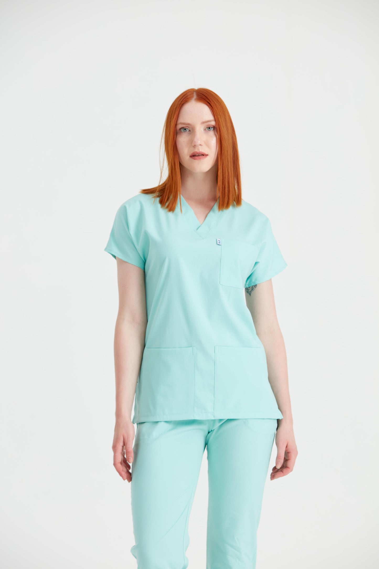 Costum Medical Verde Menta, Pentru Femei - Mint - Model Classic