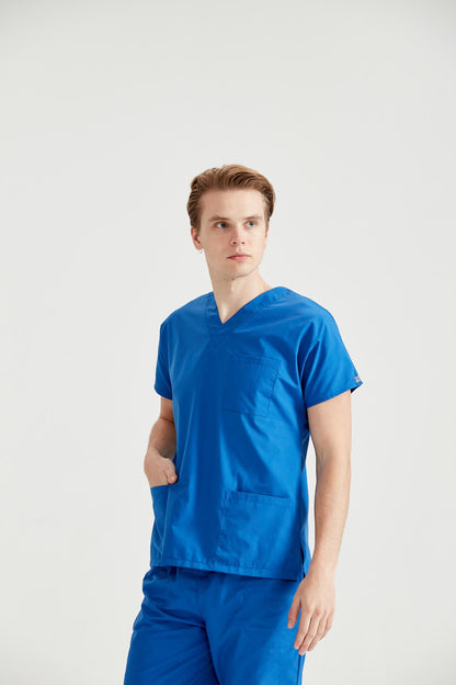 Costum Medical Albastru, Pentru Barbati - Royal - Model Classic