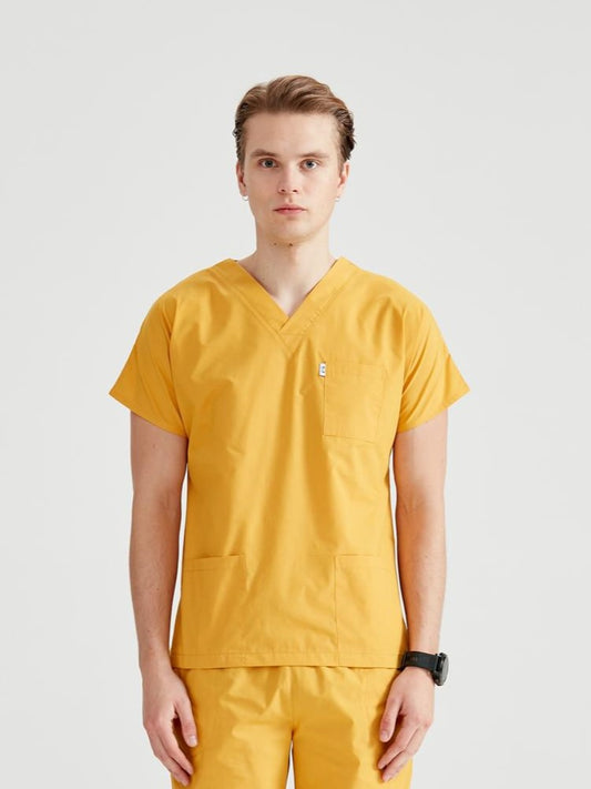 Yellow Medical Suit, For Men - Yellow Sun - Classic Model