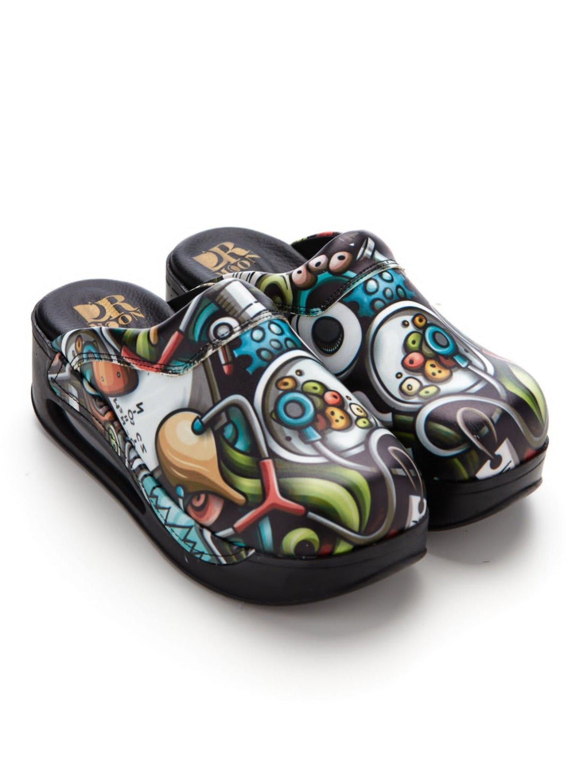 Autopedic Clogs Orthopedic medical clogs, unisex, black with print, airmax ...