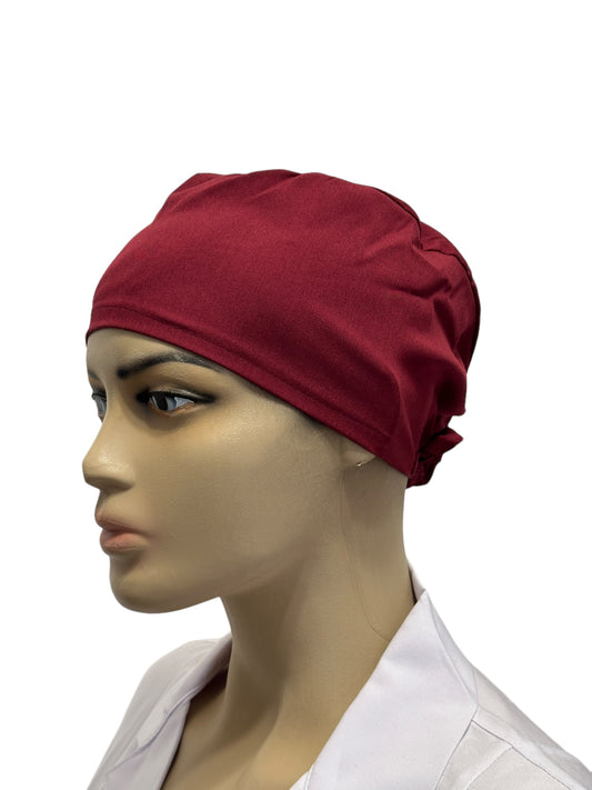 Unisex burgundy medical cap
