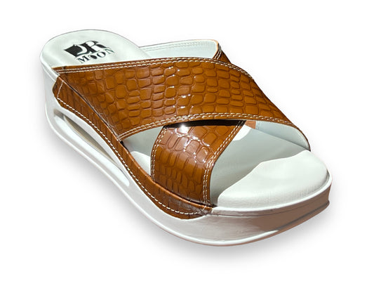 Papuci ortopedici, unisex, maro