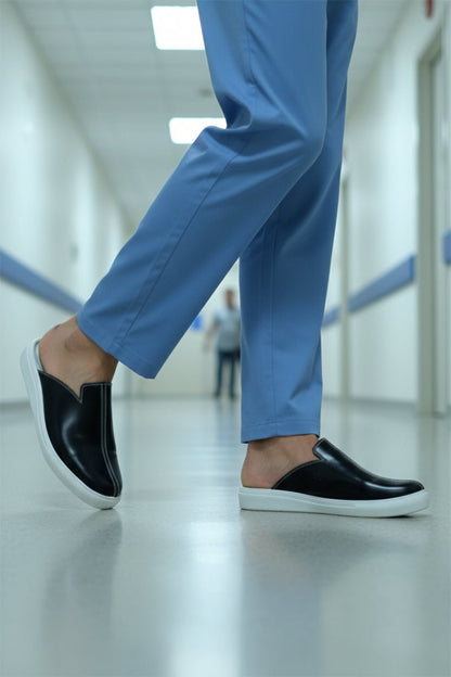 Saboti Ortopedici, Negru, Barbati - Model Comfort Flexi