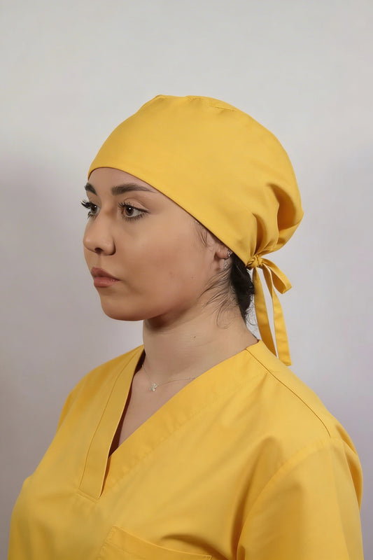 Boneta medicala galben mustar unisex