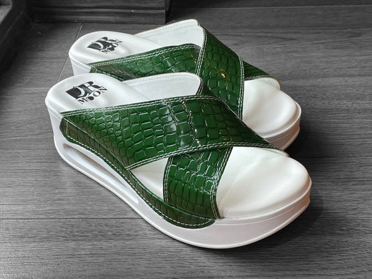 Papuci ortopedici, unisex, verde