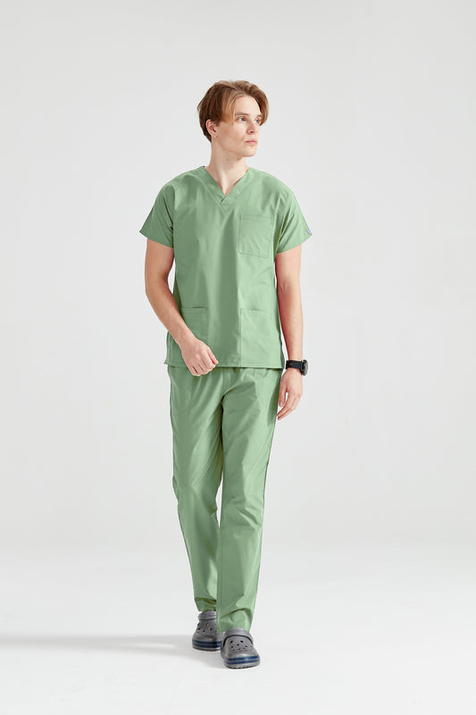 Costum Medical Verde Fistic, Barbati - Pistaccio - Model Classic