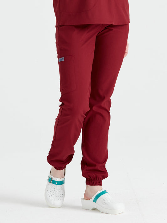 Pantaloni medicali unisex, bordo - Model Activity