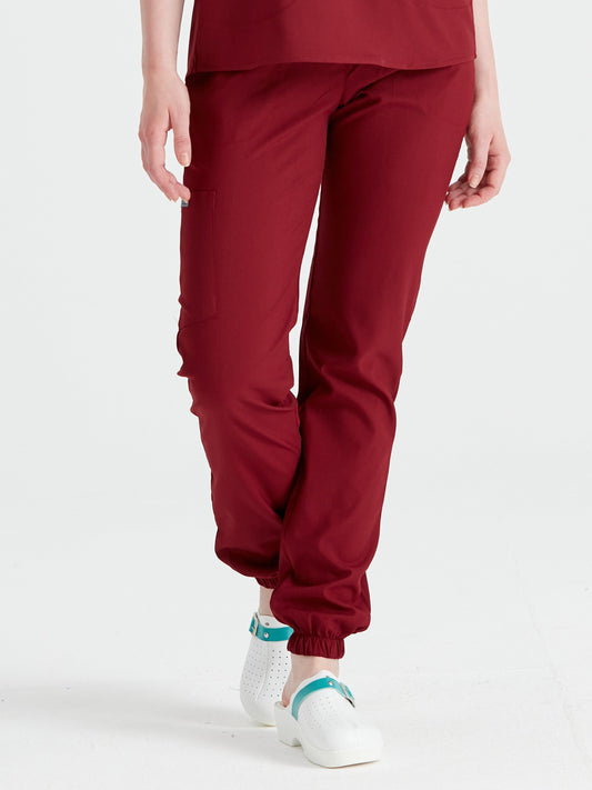 Pantaloni medicali unisex, bordo - Model Activity