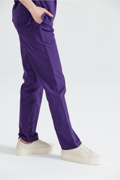 Purple medical pants, women - Purple