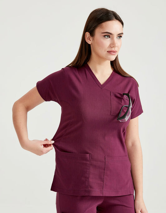 Bordeaux Elastane Medical Suit, Unisex - Classic Flex Model