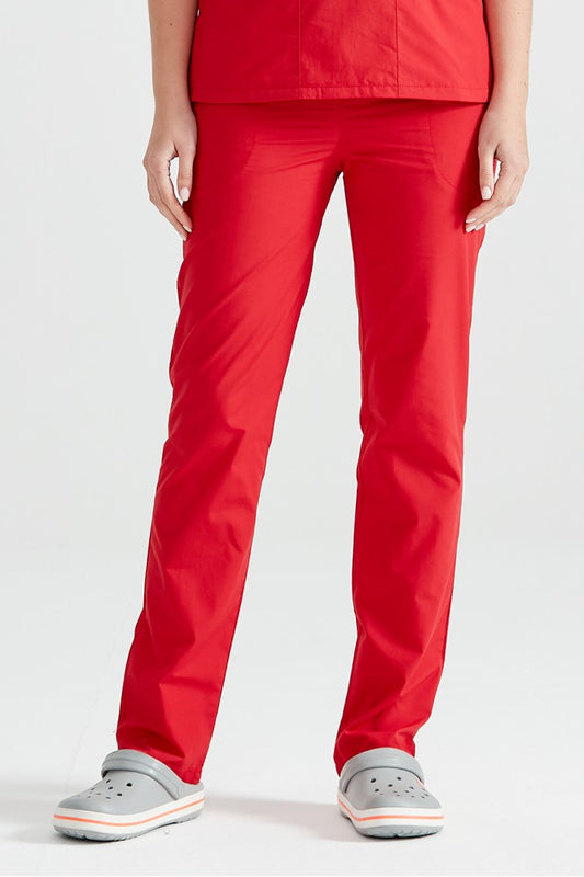 Red medical pants, unisex - Red