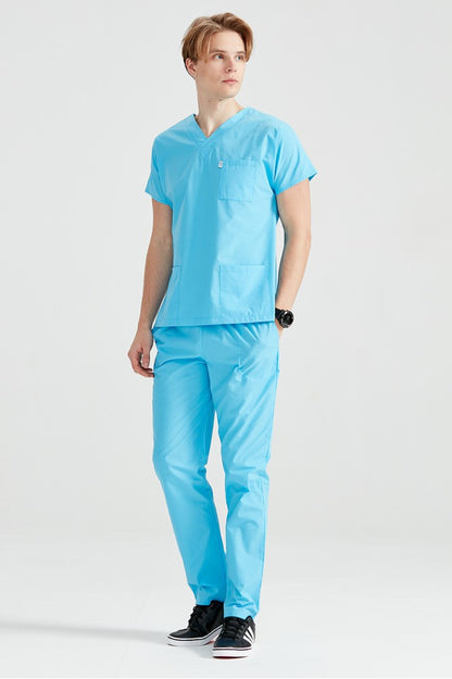 Costum Medical Turquoise, Pentru Barbati - Model Classic