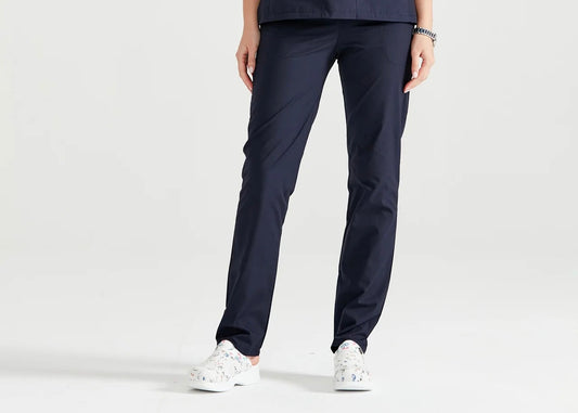 Blue medical trousers, unisex - Navy blue
