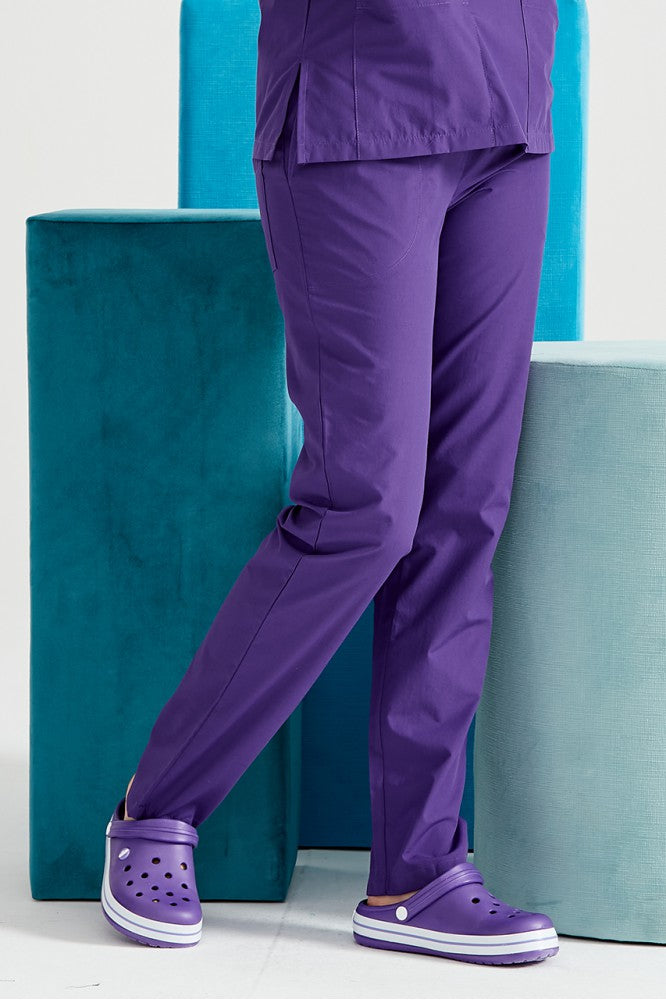Purple medical pants, women - Purple